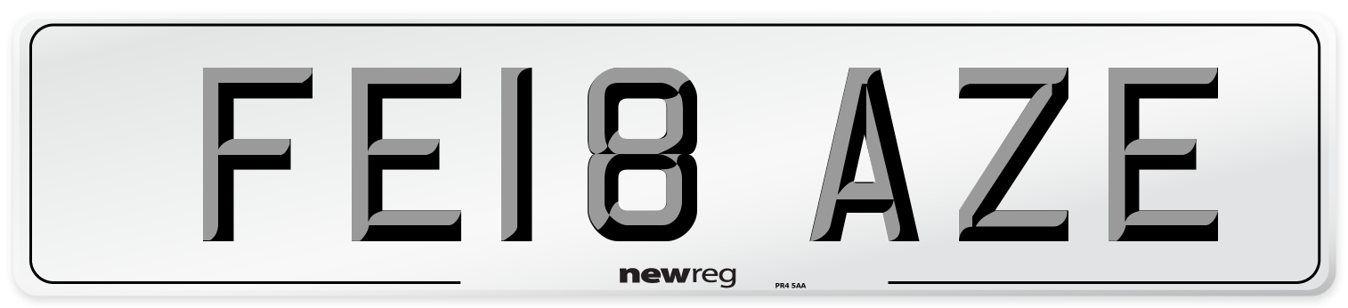 FE18 AZE Number Plate from New Reg